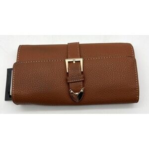 Woman Wallet Leather‎ Brown Tri-fold